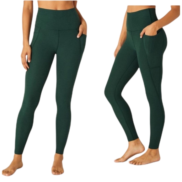 Beyond Yoga Pants - Beyond Yoga Forest Green High-Rise Pocket Leggings